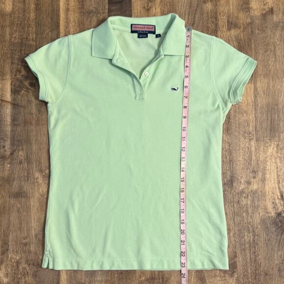 Vineyard Vines Boy’s Edgartown Pique Polo Golf Short Sleeve Green Size Small - Picture 6 of 7